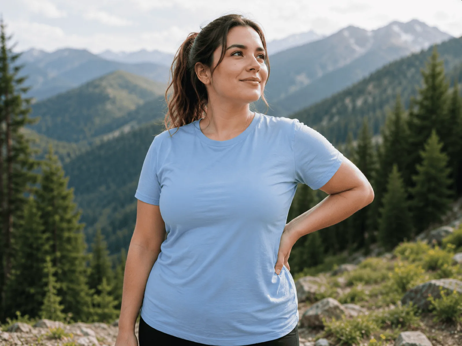 A PPRX patient standing confidently on a mountain trail