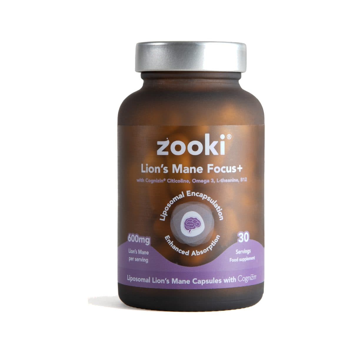 Zooki Liposomal Lion's Mane Mushroom 600mg