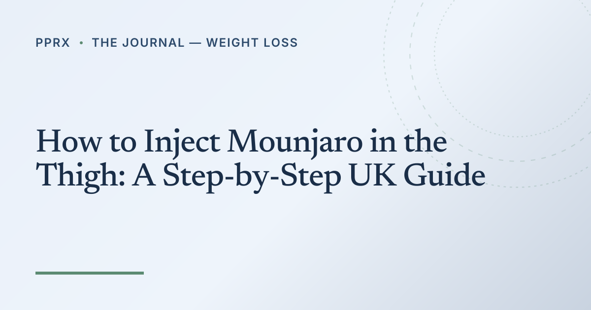 How to Inject Mounjaro in the Thigh: A Step-by-Step UK Guide · PPRX ...