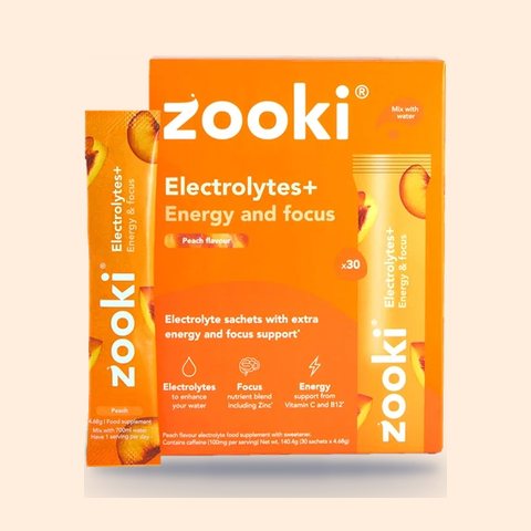 Zooki Electrolytes+ Energy and Focus